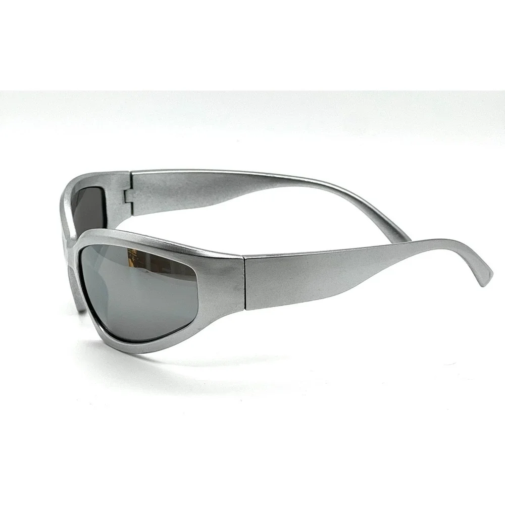 Men Sunglasses Fashion Luxury Style Outdoor Silver Frame Mirror‎ Lens New Gangs